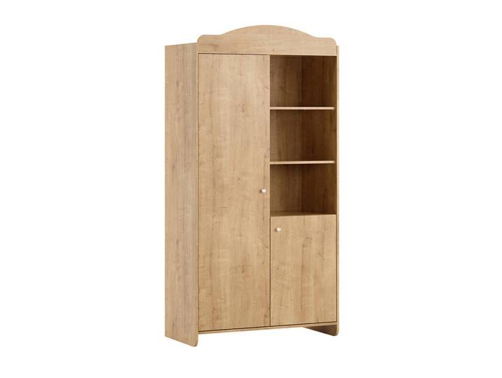 Petits-meubles Babykleiderschrank 2 Türen Megeve Holz, Braun, Holzwerkstoff, 100x199x50.1 cm, Schlafzimmer, Kleiderschränke