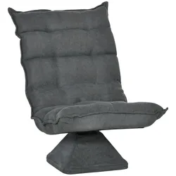 HOMCOM Bodenstuhl Bodensofa mit Verstellbarer Rückenlehne für Wohnzimmer, Büro