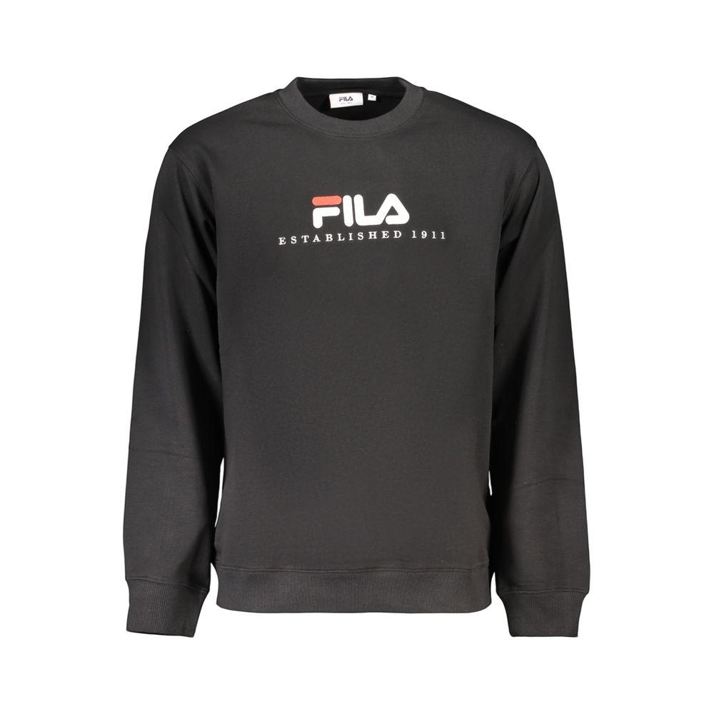 Fila Schwarzes Baumwoll-Herren-Sweatshirt