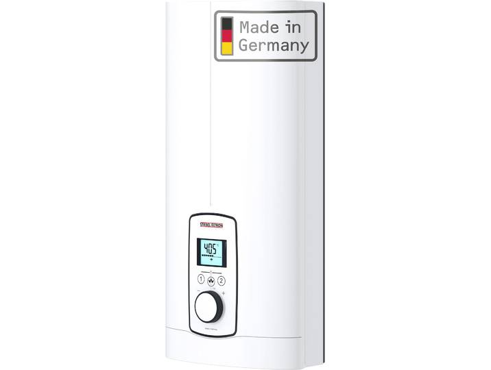 Komfort-Durchlauferhitzer STIEBEL ELTRON DEL 27 kW Plus, gradgenaue Temperaturwahl , weiß, B:22,5cm H:46,6cm T:11,6cm, Durchlauferhitzer, Komfort-Durchlauferhitzer, 3i Technologie für konstante Warmwassertemperatur, Multifunkt.-Display