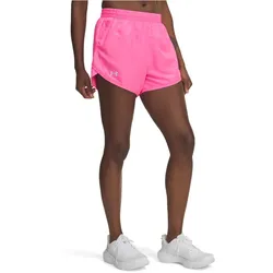 UNDER ARMOUR Fly-By Shorts Damen 695 - aero pink/reflective XL