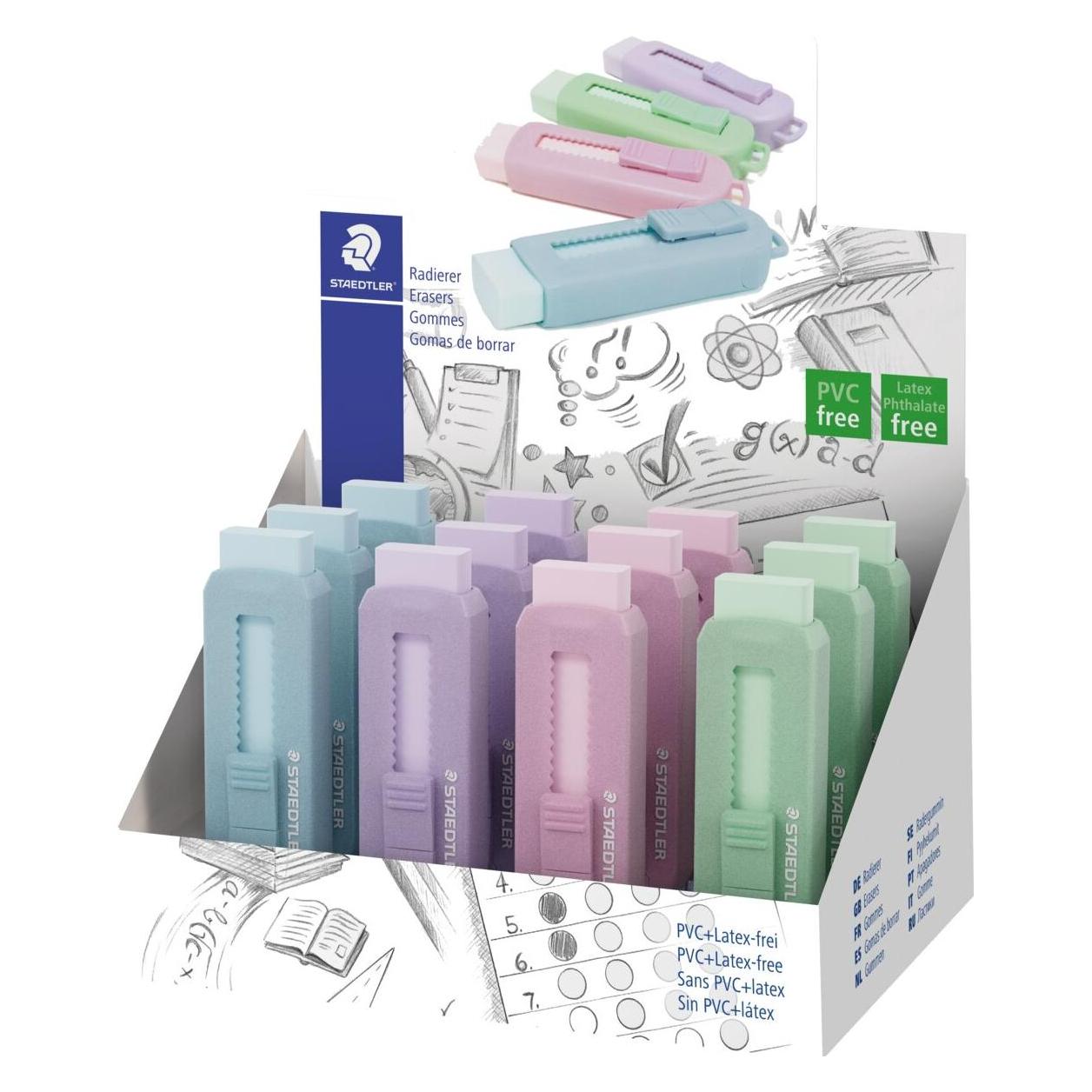 Staedtler Pack 12 Gummi-Plastik-Gehäuse (525 PS1P-S)