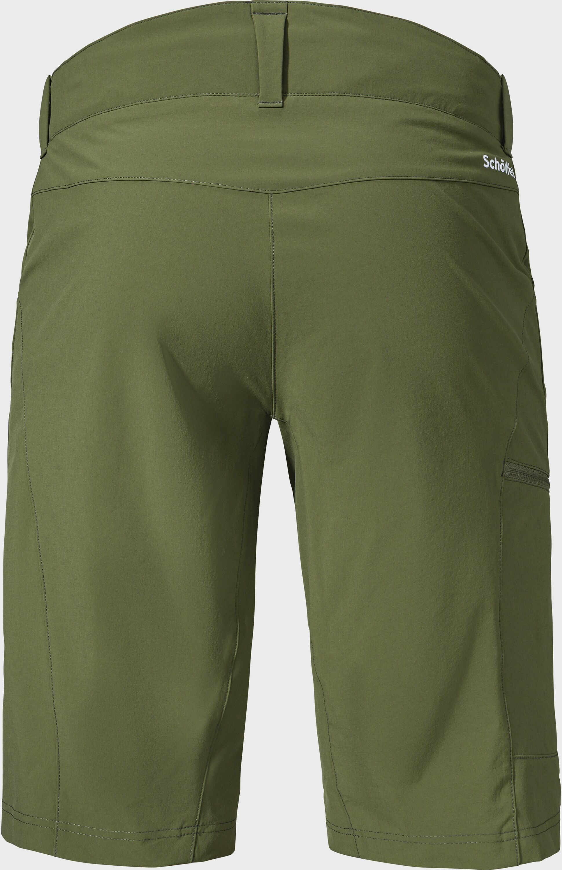 Shorts SCHÖFFEL "Shorts Danube M", Herren, Gr. 52, Normalgrössen, grün (6737, grün), Oberstoff: 85% Nylon, 15% Elasthan, Hosen Shorts 6737, grün 52, Normalgrössen