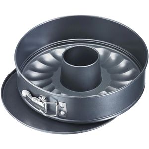 Westmark Backform Back Klassiker, Flach-& Rohrboden, aus Stahl, Ø 26 cm, anthrazit, antihaftbeschichtet, Springform