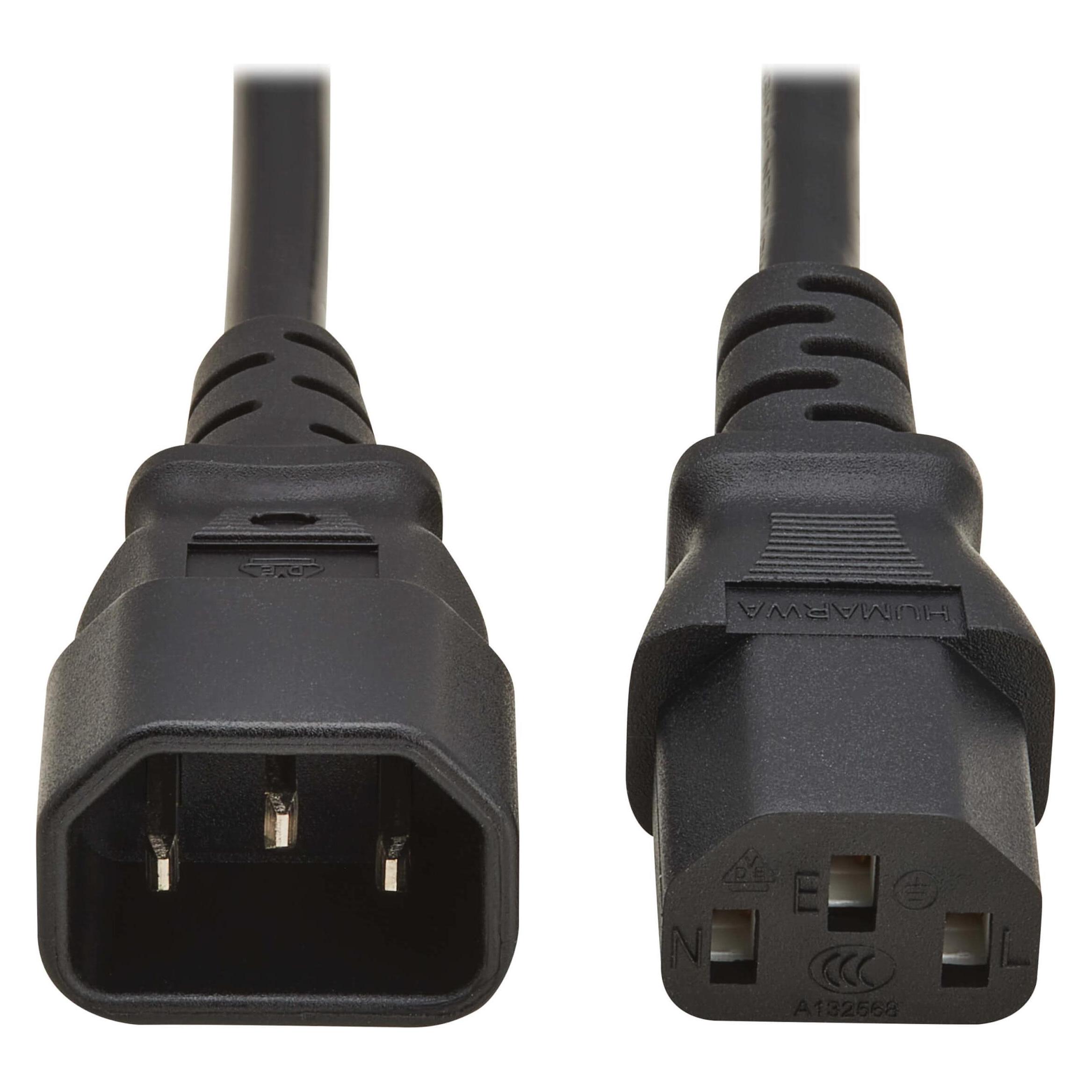 Eaton TRIPPLITE PDU Power Cord C13 to C14 - 10A 250V H05VV-F 4M Black (P004-04M-EU)
