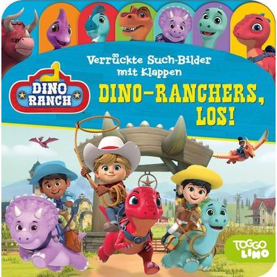 Dino Ranch - Verrückte Such-Bilder mit Klappen - Dino-Ranchers, los! - Pappbilderbuch mit 17 Klappen - Wimmelbuch für Kinder ab 18 Monaten, Paperback