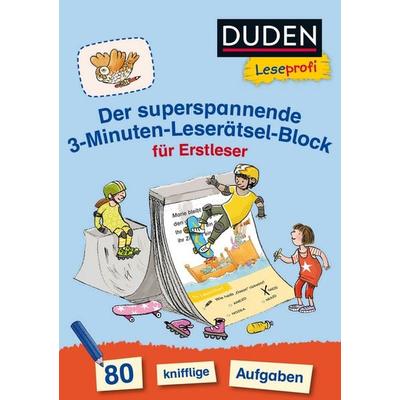 Duden Leseprofi – Der superspannende 3-Minuten-Leserätsel-Block für Erstleser, Taschenbuch von Susanna Moll, FISCHER Sauerländer Duden,
