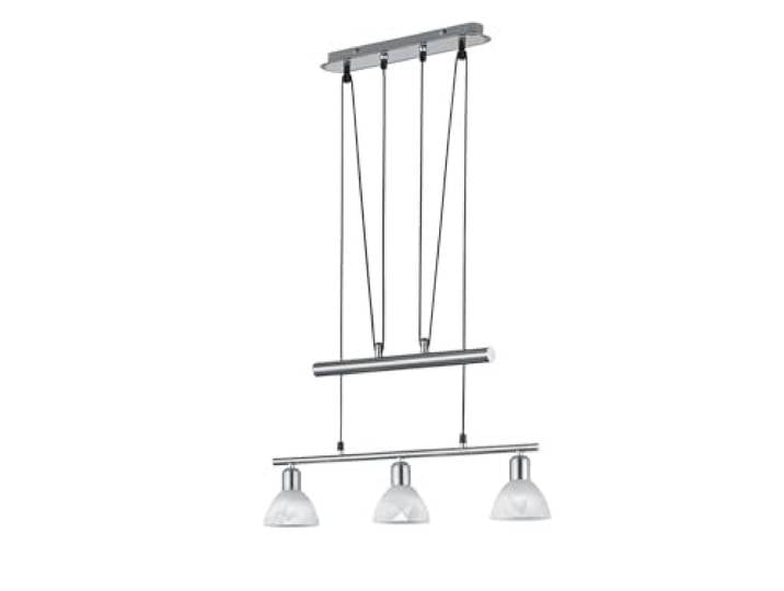 Trio Leuchten 324810407 joJo levisto\, 3er-Pendel Nickel matt\, E14 6 wattsW