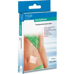 Duschpflaster Steril Transparentverband 10cmx12cm 5 ST