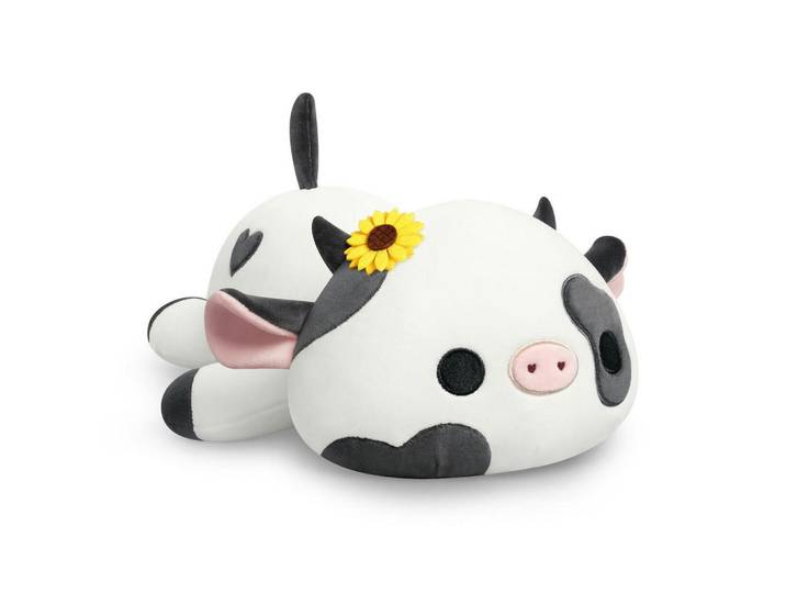 Plüschtier Kuh, Kawaii Milchkuh Kuscheltier als Kissen, Mehrfarbig, 20x30 cm, Spielzeug, Kuscheltiere