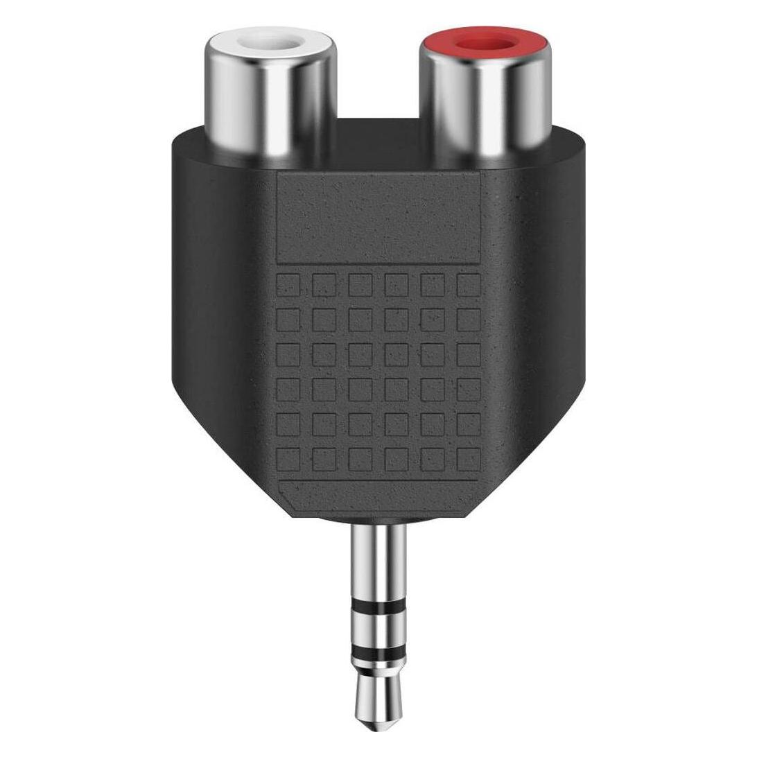 Hama Audio-Adapter, 3,5-mm-Klinken-Stecker Stereo - 2x Cinch-Kupplung (00305039)