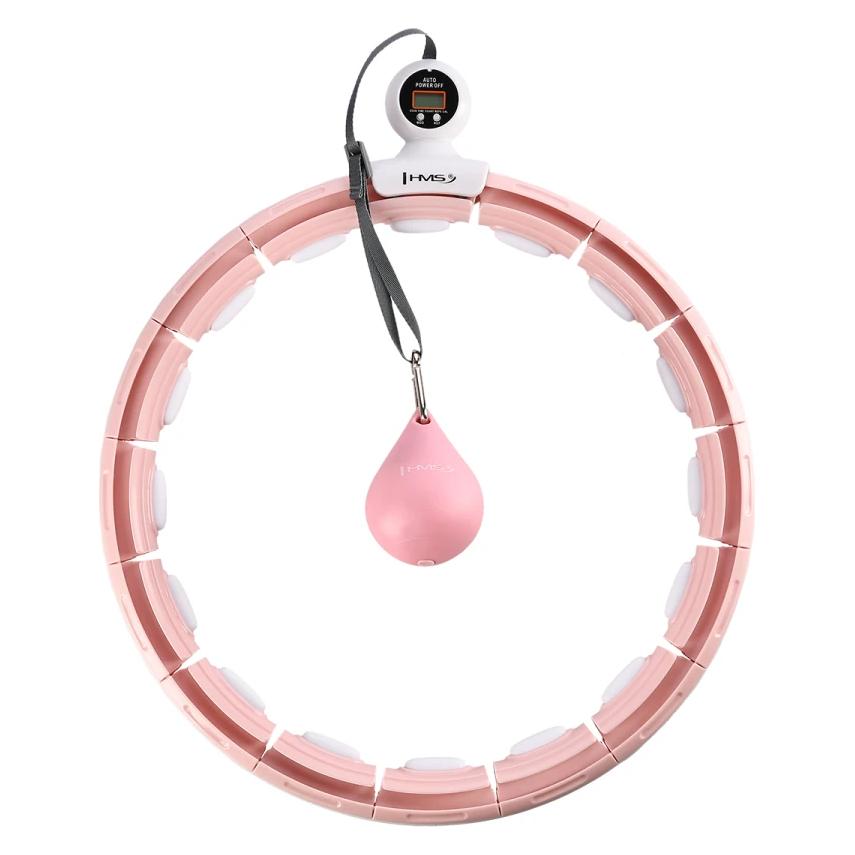 HMS Hula Hop HHM15 mit Magnet und Gewicht rosa + Zähler (44 cm, 1500 g) (17-44-580)