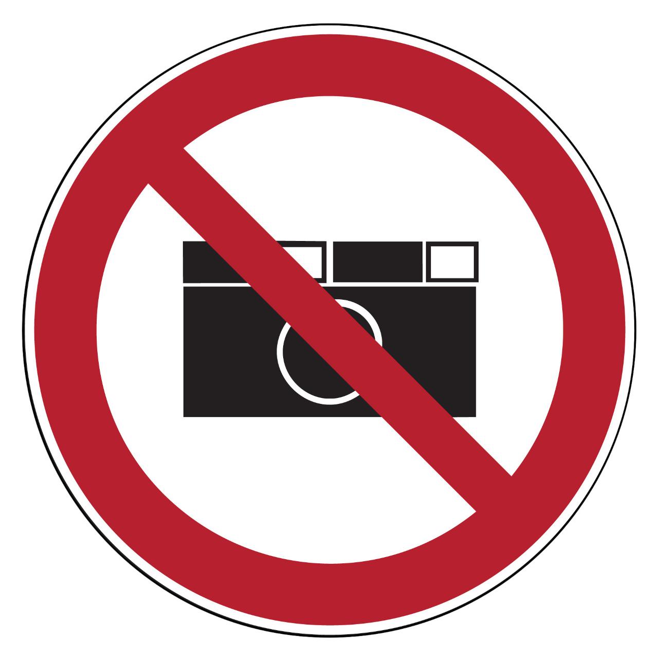 Brady PIC 211-DIA 315-B7541, Verbotsschilder - Fotografieren verboten (222972)