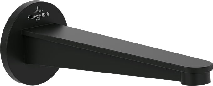 Villeroy und Boch Conum Badewannenauslauf TVT127003000K5 Wandmontage, matt black