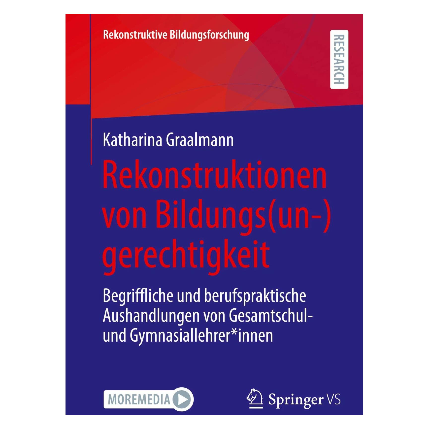 Springer Rekonstruktionen von Bildungs(un-)gerechtigkeit (Deutsch, Softcover, Katharina Graalmann) (43442193)