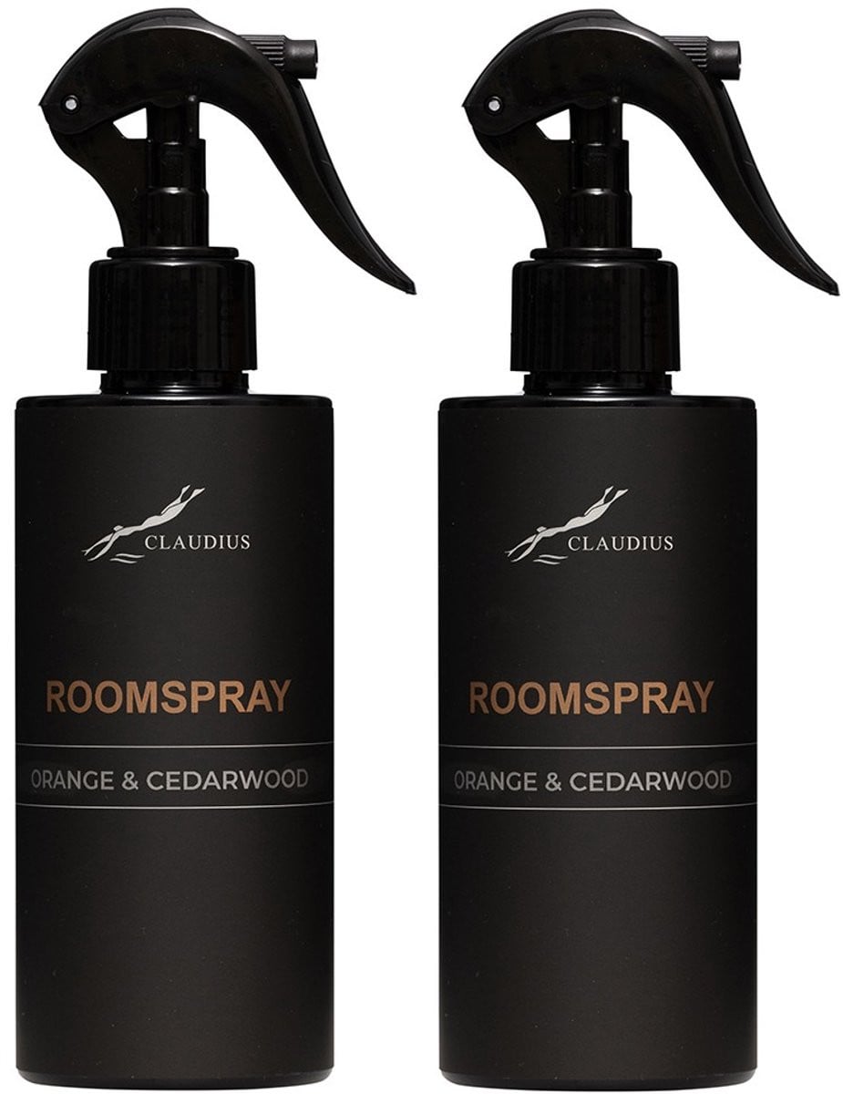 Splashbox Cosmetics Roomspray Sweet Orange & Cedarwood 300 ml - Set van 2 stuks
