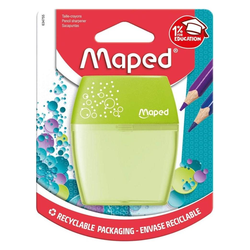 Maped Shaker Manueller Bleistiftanspitzer, Kunststoff, Sortierte Farben (634755)