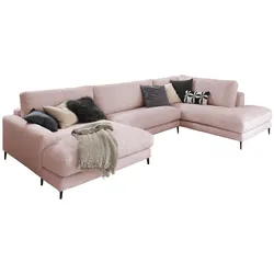 WOHNLANDSCHAFT CARA Pink Cord