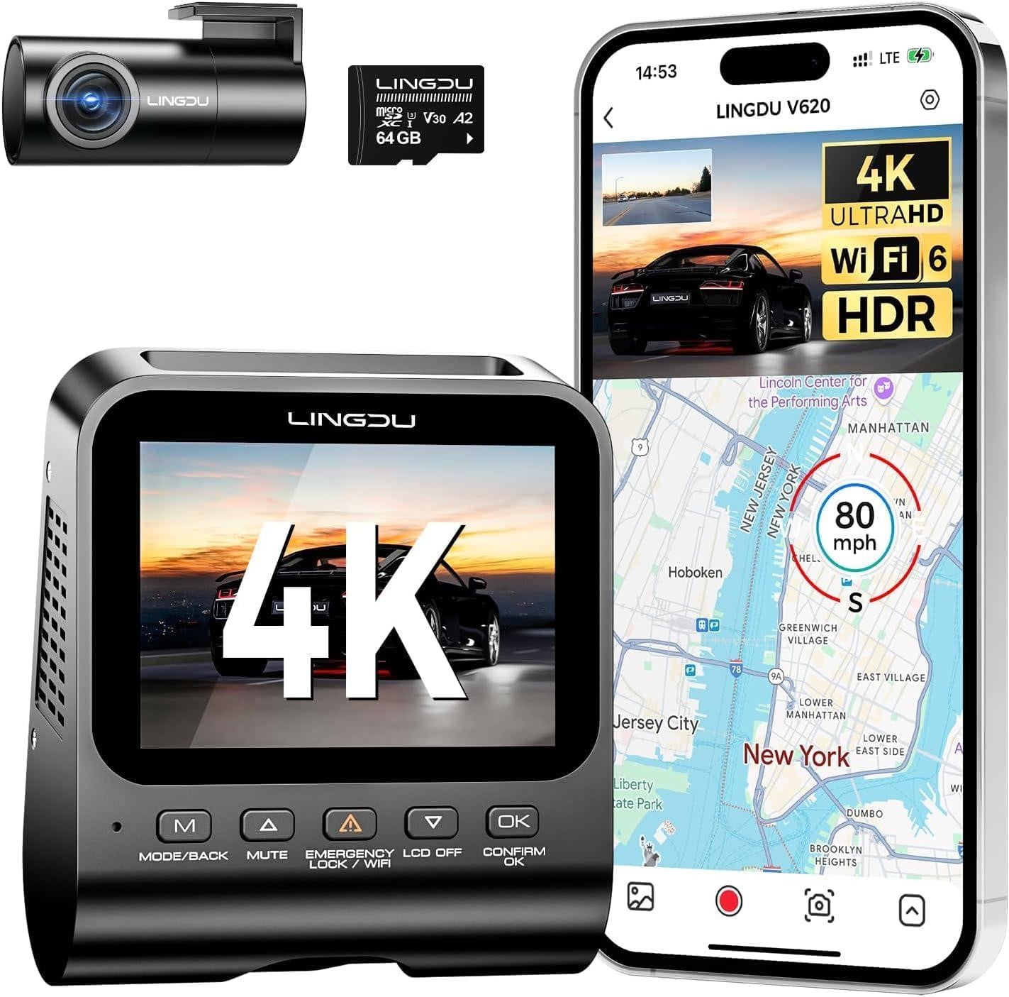 Selius Dashcam voor voor en achter - Autocamera