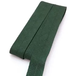 buttinette Baumwoll-Schrägband, tanne, Breite: 2 cm, Länge: 5 m