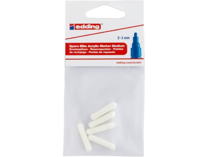 edding 5100N reservepunt - 5 reservepunten voor de edding 5100 acrylmarker medium