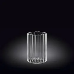 Wilmax England Wilmax Geriffeltes Glas 200 ml Borosilikatglas Transparent, 1er Set