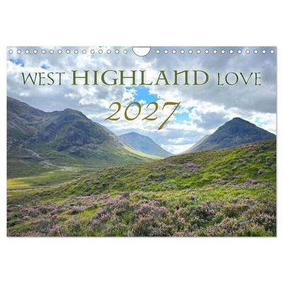 West Highland Love Kalender (Wandkalender 2027 DIN A4 quer), CALVENDO Monatskalender