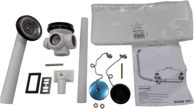Villeroy und Boch Villeroy & Boch Überlaufgarnitur 94290061 Zubehör 942900 Verchromt