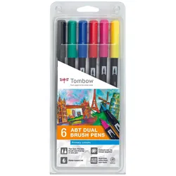 Tombow Brush-Pens Mehrfarbig 0.8 + 3.3 mm