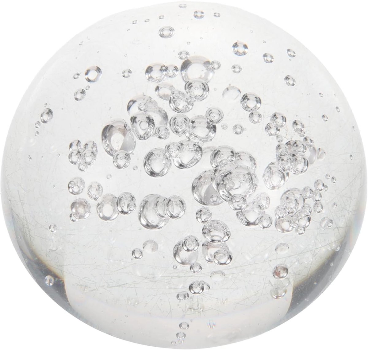 Decoratieve Kristallen Bol - Transparant Bureau Accessoire met Lichtbrekend Effect - 8 cm