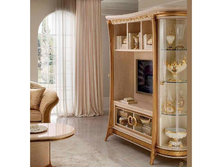 Xlmoebel TV-Wand Exklusiver Medienschrank im Barockstil mit kunstvollen Verzierungen, Hergestellt in Europa