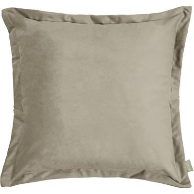 Dekokissen "LADINA, 1 Stk, Samt, Stehsaum - Kissenhülle ohne Füllung", beige (sand beige, unifarben), B:50cm H:50cm L:50cm, Polyester, LEGER HOME BY LENA GERCKE, Dekokissen_Sitzkissen_Kissenhüllen, Samt, mit Stehsaum, Kissenhülle ohne Füllung, 1...