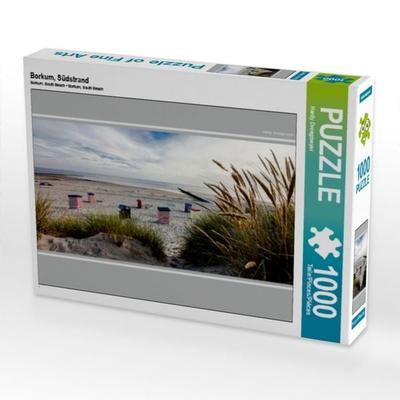 CALVENDO Puzzle Borkum, Südstrand | 1000 Teile Lege-Größe 64x48cm Foto-Puzzle für glückliche Stunden