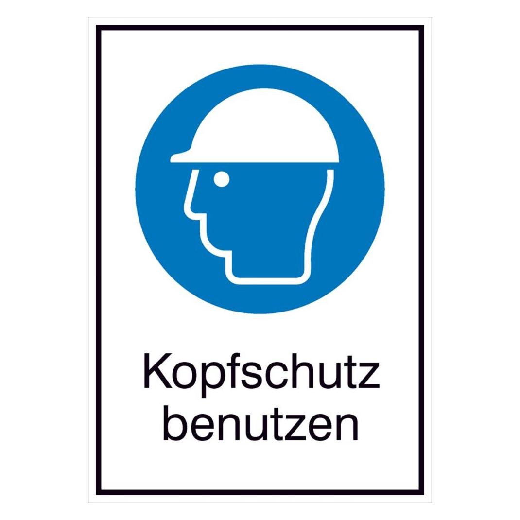 SafetyMarking GebotsKombischild Kopfschutz benutzen 26. (11.A7177)