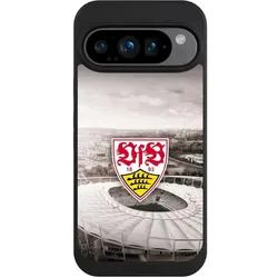 Nivocase Handyhülle für Google Pixel 9 Pro Hülle NIVOpure Case Schwarz Offizielles Lizenzprodukt Stadion (Google Pixel 9 Pro), Smartphone Hülle, Schwarz