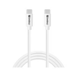 Sandberg USB-C® Kabel USB 2.0 100 m Weiß 336-52