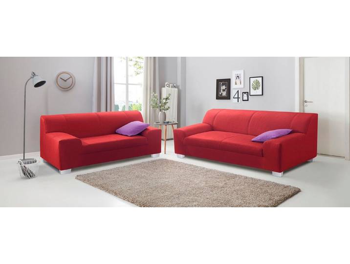 DOMO collection Polstergarnitur Amando zeitlos und modern, komfortabel, (Spar-Set), bestehend aus 2er- und 3er-Sofa