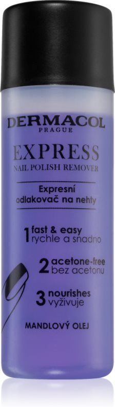 Dermacol Nail Care Express nail polish remover without acetone 120 ml