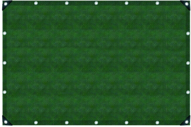 Bâche en tissu olive 3x5m stabilisée UV, œillets tous les 50 cm ; Jäger Direkt (91234)