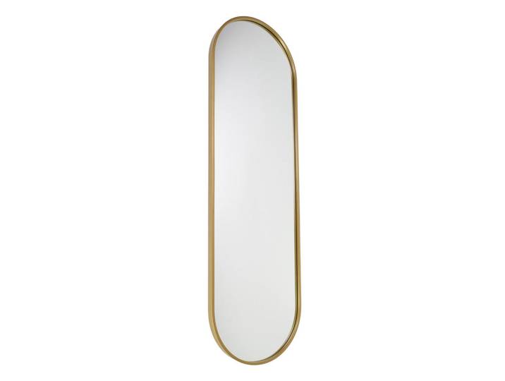 Fragix Wandspiegel Boston Gold, Goldfarben, Metall, 40x130x4 cm, Spiegel, Wandspiegel