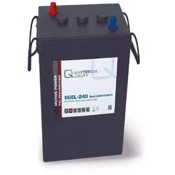 Q-Batteries 6GEL-240 Antriebsbatterie | 6V 240Ah (5h) 292Ah(20h) wartungsfreier Gel-Akku VRLA