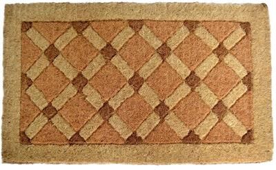 Imports Decor Cross Board Coir Door Mat - Door Mat