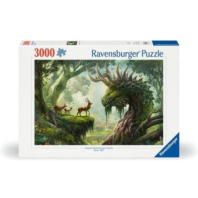 Erwachsenenpuzzle 3000 Teile - Der Walddrache erwacht
