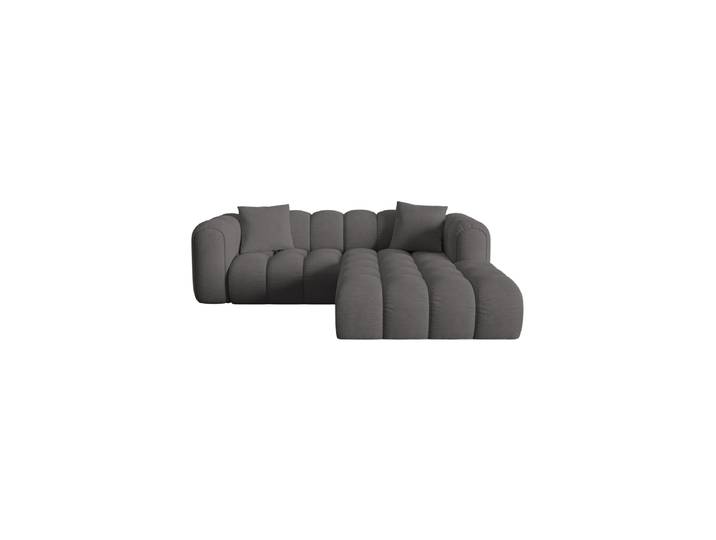 3-Sitzer Design Ecksofa „Elise“ Strukturstoff Grau CXL by Christian Lacroix