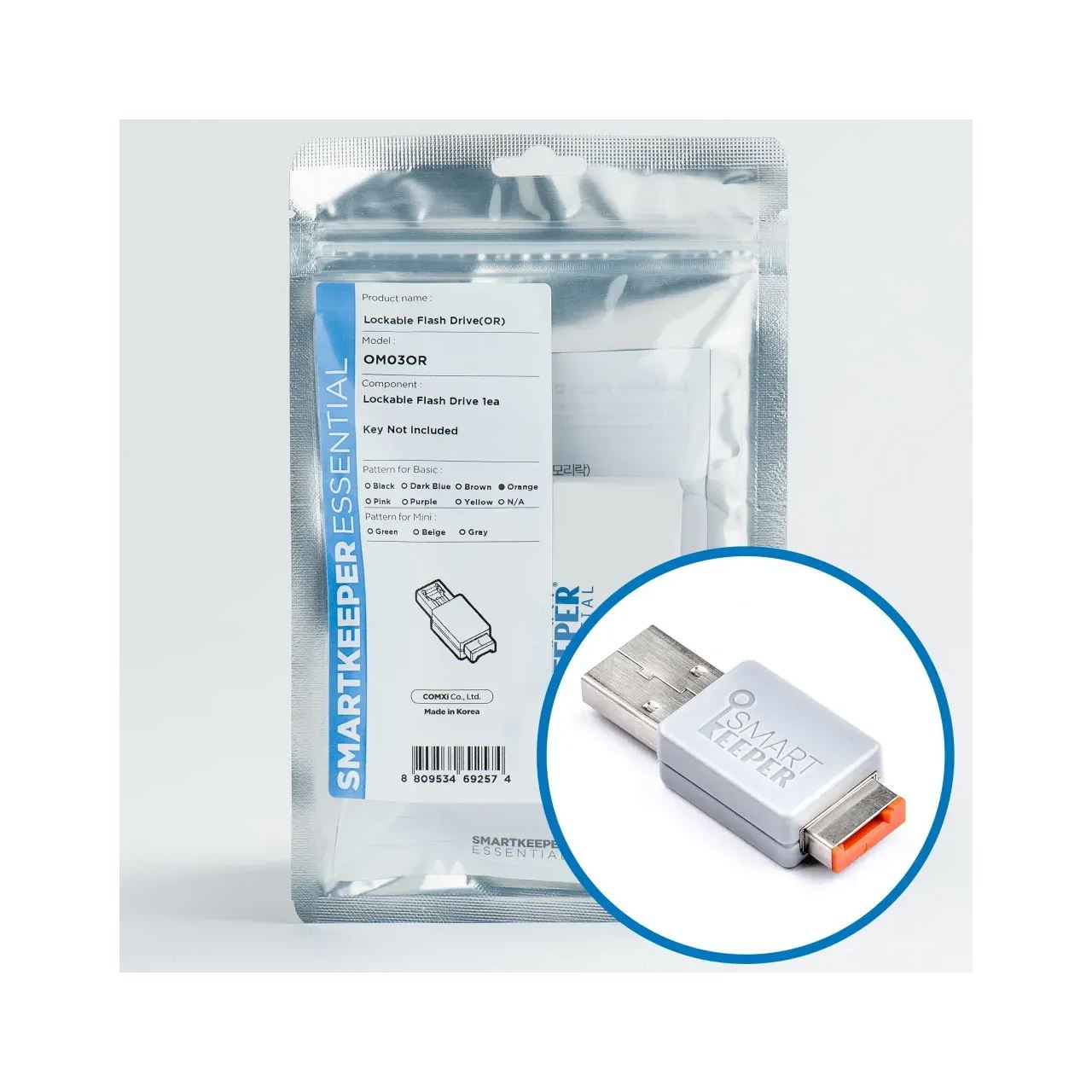 SmartKeeper Basic "USB Stick" verriegelbar 32GB orange