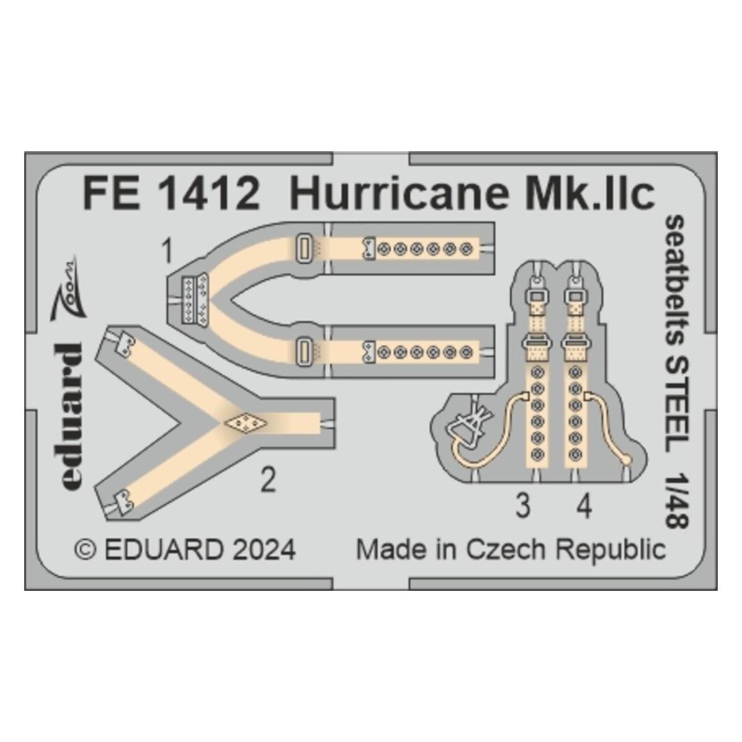 Eduard Hurricane Mk.IIc seatbelts STEEL 1/48 (FE1412)