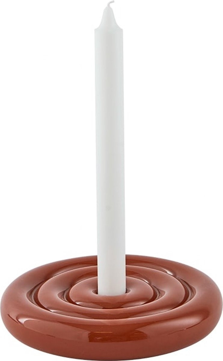 Oyoy Savi Keramische Kandelaar Bruin 17 cm
