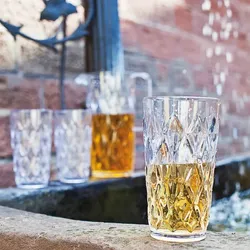 Koziol Crystal L Trinkglas 450 ml bruchsicher isolierend spülmaschinengeeignet crystal clear