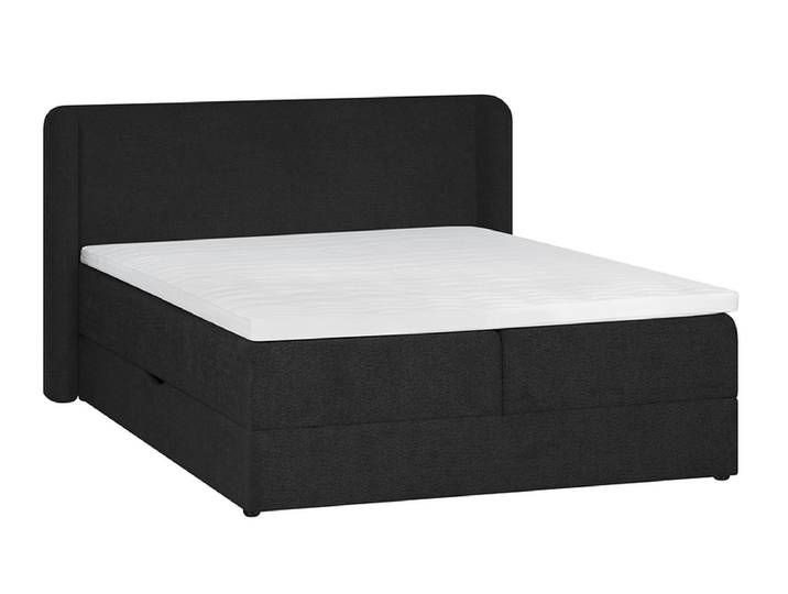 Boxspringbett MARGOT schwarz 160x200cm fest