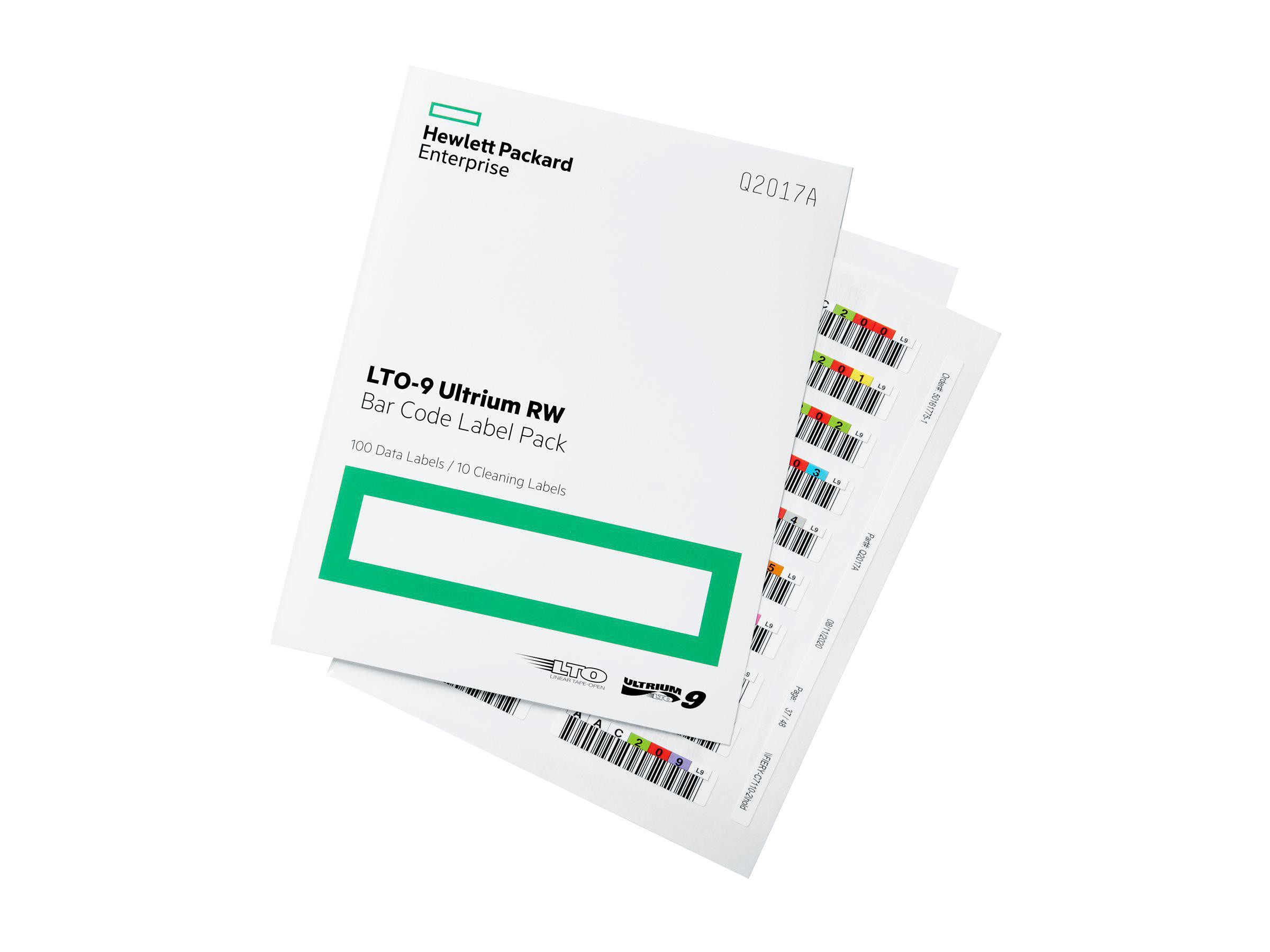 HP Enterprise HP LTO-9 Q2017A Blanko Band Etiketten für HPE T950/TFinity